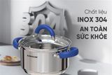  BỘ NỒI CHẢO INOX 3 ĐÁY SUNHOUSE SHG362 