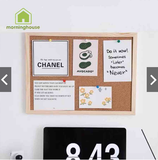  Bảng Ghim Gỗ Ghi Chú Decor Bàn Làm Việc 