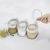  Bộ 3 lọ đựng gia vị hokori 2936 ,chất liệu nhựa PP an toàn khi sử dụng 