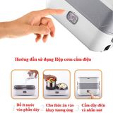  Hộp cơm cắm điện văn phòng 2 tầng 4 bát inox giữ nhiệt cao cấp 
