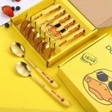  Hộp 6 Muỗng Vịt Vàng Thép Không Gỉ 