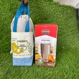  Sét Ly Giữ Nhiệt Inox 304 Sunhouse 900ml Kèm Túi Và Ống Hút 