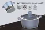  Bộ Nồi Quánh Vân Đá Đáy Từ Sunhouse SHG2003MMA 