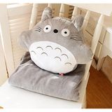  Chăn Gối Gấu Bông Totoro Tròn 3 Trong 1 