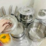  Bộ Thố Inox 5 Món My Home Có Nắp Inox 