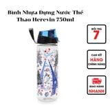  Bình Nhựa Đựng Nước Thể Thao Herevin 750ml 