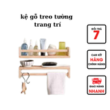  Kệ Gỗ Treo Tường Trang Trí Đa Năng 