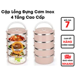  Cặp Lồng Đựng Cơm Inox 4 Tầng Cao Cấp 