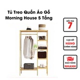  Tủ Treo Quần Áo Gỗ Morning House 5 Tầng 