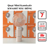  Quạt Mini Kamisafe KM-6107 MÀU HỒNG 