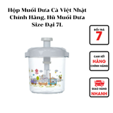  Hộp Muối Dưa Cà Việt Nhật Chính Hãng, Hũ Muối Dưa Size Đại 7L 