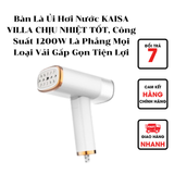  Bàn Là Ủi Hơi Nước KAISA VILLA CHỊU NHIỆT TỐT, Công Suất 1200W Là Phẳng Mọi Loại Vải Gấp Gọn Tiện Lợi 