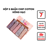  Hộp 5 Quần Chip Cotton Hồng Hạc 
