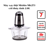  Máy xay thịt Mishio MK273 cối thủy tinh 2.0L 