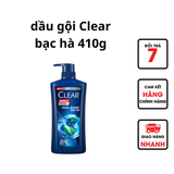  Dầu gội Clear mát lạnh bạc hà 410g 