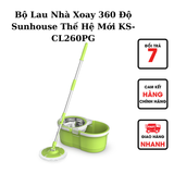  Bộ Lau Nhà Xoay 360 Độ Sunhouse Thế Hệ Mới KS-CL260PG 
