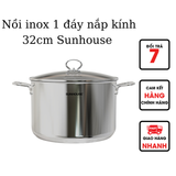  Nồi inox 1 lớp đáy Sunhouse SHG115-32 chính hãng 