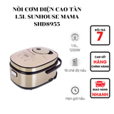  NỒI CƠM ĐIỆN CAO TẦN 1.5L SUNHOUSE MAMA SHD8955 