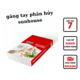  Găng Tay Phân Huỷ Sinh Học Sunhouse Hộp 100 Túi 