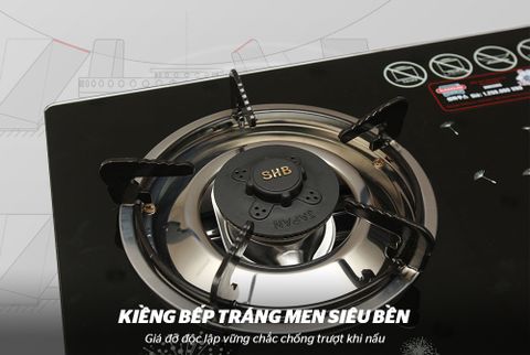  Bếp Gas Đôi Dương Kính Sunhouse Shb3365 