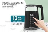  ẤM SIÊU TỐC THỦY TINH 1.7L SUNHOUSE SHD1333 