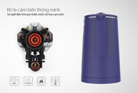  ẤM SIÊU TỐC INOX 2 LỚP 1.8L SUNHOUSE SHD1355 