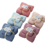  Set 2 Khăn Lông Cừu Xuất Hàn 