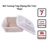  Rổ Vuông Nắp Đựng Đồ Việt Nhật 