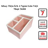  Khay Tiện Ích 4 Ngăn Lớn Việt Nhật 5688 
