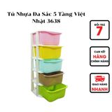  Tủ Nhựa Đa Sắc 5 Tầng Việt Nhật 3638 