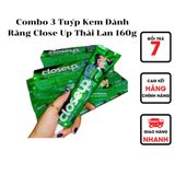  Combo 3 Tuýp Kem Đánh Răng Close Up Thái Lan 160g 