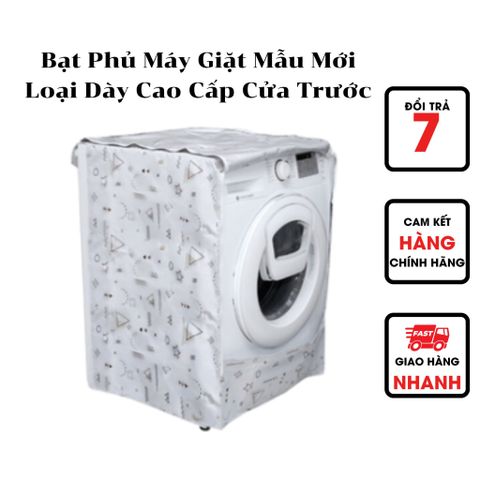  Bạt Phủ Máy Giặt Mẫu Mới Loại Dày Cao Cấp Cửa Trước 
