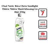  Chai Nước Rửa Chén Sunlight Thiên Nhiên Muối Khoáng Lô Hội 370g 