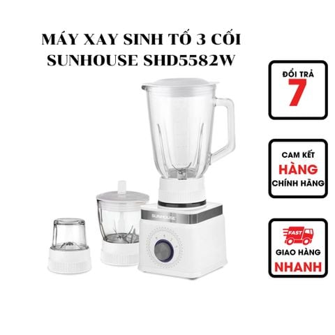  MÁY XAY SINH TỐ 3 CỐI SUNHOUSE SHD5582W 