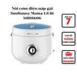  Nồi cơm điện 1L8 Sunhouse SHD8606 chính hãng 