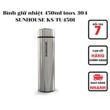  BÌNH GIỮ NHIỆT INOX 304 SUNHOUSE 450ML KS-TU450I CHÍNH HÃNG 