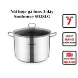  Nồi Luộc Gà Inox 3 Đáy Sunhouse SH28LG 