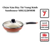  Chảo Sâu Đáy Từ Vung Kính Sunhouse SHG1228MOB 
