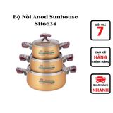  Bộ Nồi Anod Sunhouse SH6634 