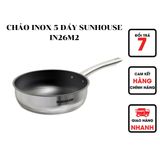  CHẢO INOX 5 ĐÁY SUNHOUSE IN26M2 