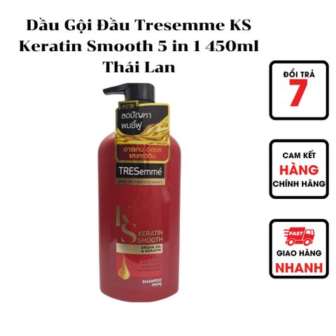  Dầu Gội Đầu Tresemme KS Keratin Smooth 5 in 1 450ml Thái Lan 