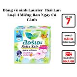  Băng vệ sinh Laurier Thái Lan Loại 4 Miếng Ban Ngày Có Cánh 