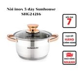  Nồi Inox 5 Đáy Sunhouse 