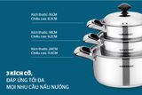  Bộ Nồi Inox 3 Đáy Sunhouse SH333 