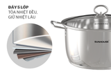  Bộ nồi inox 5 đáy Sunhouse SHG788 Chính Hãng 