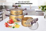  Bộ nồi vàng Sunhouse SH6634 Chính Hãng 