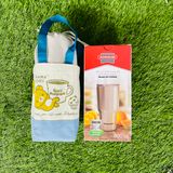  Sét Ly Giữ Nhiệt Inox 304 Sunhouse 900ml Kèm Túi Và Ống Hút 