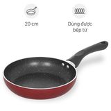  Chảo chống dính vân đá đáy từ Sunhouse 20cm SH1120MR dùng trên mọi loại bếp - hàng chính hãng 