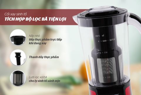  MÁY XAY SINH TỐ ĐA NĂNG SUNHOUSE SHD5322R ĐỎ 