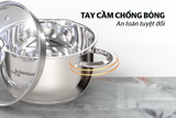  Bộ nồi quánh inox 5 đáy Sunhouse SHG688 - Dùng được trên bếp từ 